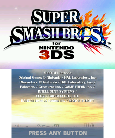 smash bros for 3ds rom