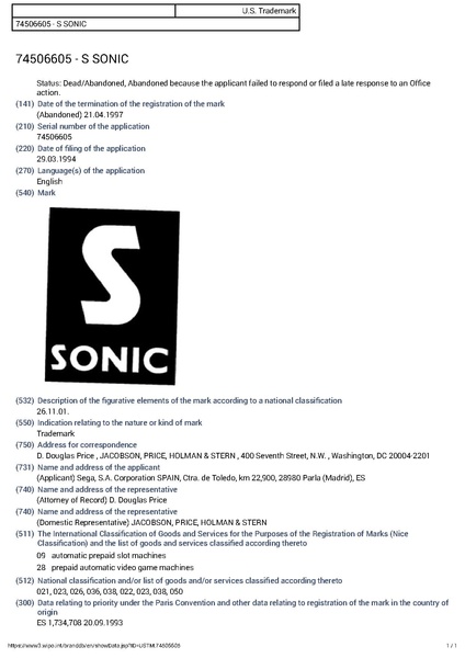 File:Trademark Sonic Ser Nº 74506605 1994-03-29 (World Intellectual Property Organization).pdf