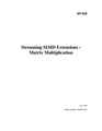 Streaming SIMD Extensions - Matrix Multiplication.pdf