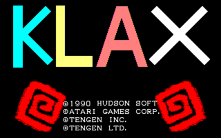 Klax PC8801 Title.png