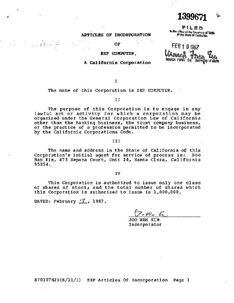 File:EXP Computer Inc Registration 1987-02-19 (California Secretary of State).pdf