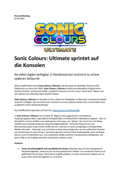 File:Sonic Colours Ultimate Press Release 2021-09-07 DE.pdf