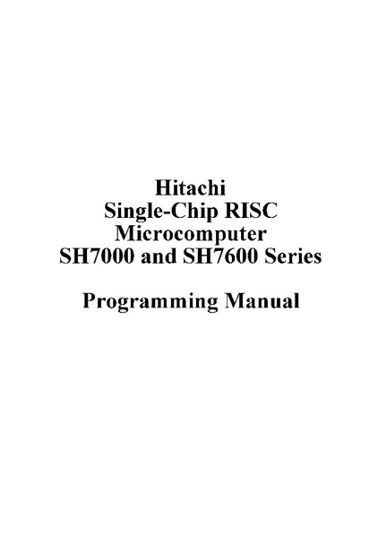 File:Hitachi SH7000-SH7600 Series Programming Manual.PDF