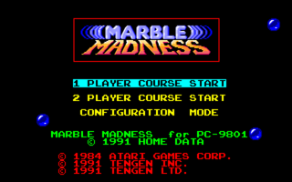 MarbleMadness PC9801VM Title.png
