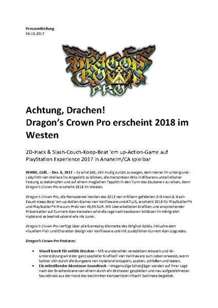 File:Dragon's Crown Pro Press Release 2017-12-06 DE.pdf