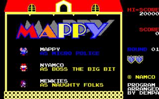 Mappy PC8801mkIISR Title.png