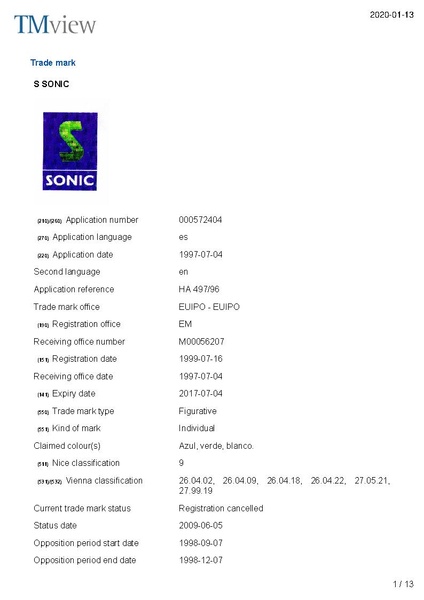 File:Trademark Sonic Ser Nº 000572404 1997-07-04 (European Union Intellectual Property Office).pdf